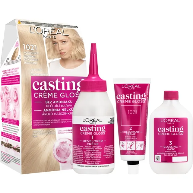 L’Oréal Paris Casting Creme Gloss barva na vlasy odstín 1021 Coconut Kiss 1 ks