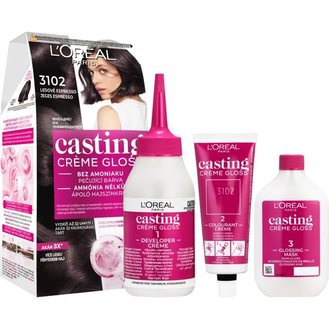 L’Oréal Paris Casting Creme Gloss barva na vlasy odstín 3102 Iced Espresso 1 ks