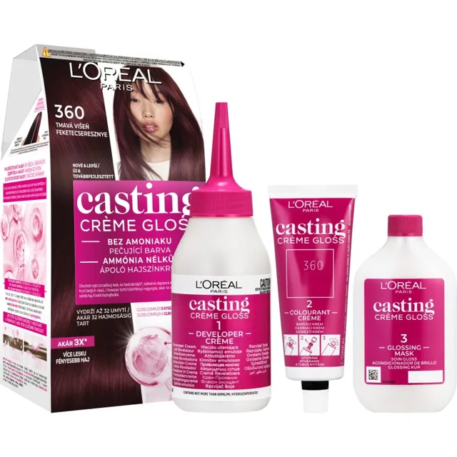 L’Oréal Paris Casting Creme Gloss barva na vlasy odstín 360 Black Cherry 1 ks