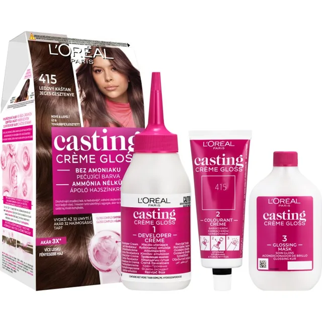 L’Oréal Paris Casting Creme Gloss barva na vlasy odstín 415 Iced Chocolate 1 ks