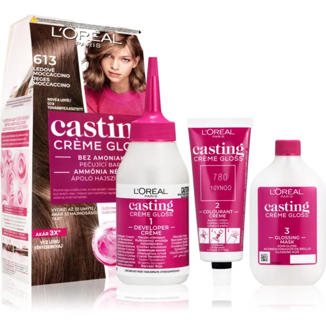 L’Oréal Paris Casting Creme Gloss barva na vlasy odstín 613 ICED MOCCACHINO 1 ks