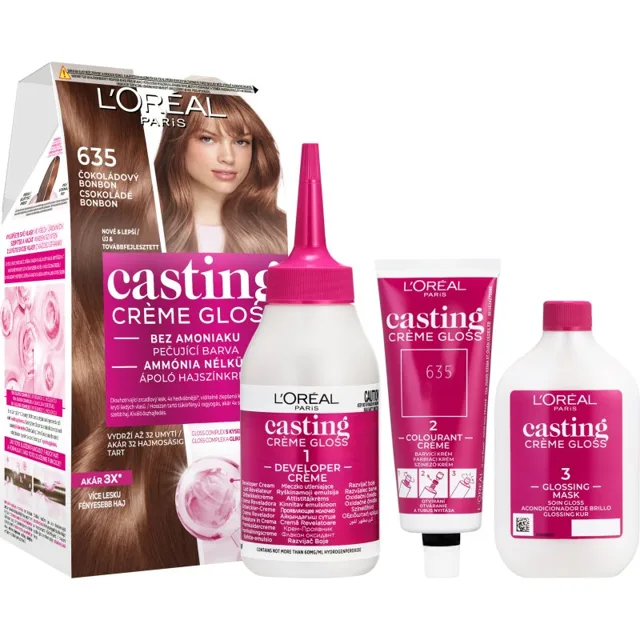 L’Oréal Paris Casting Creme Gloss barva na vlasy odstín 635 Chocolate Candy 1 ks