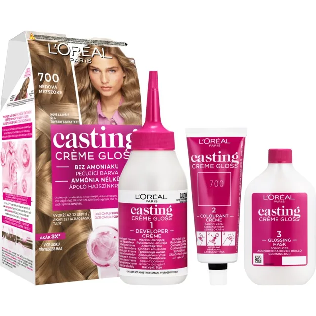 L’Oréal Paris Casting Creme Gloss barva na vlasy odstín 700 Honey 1 ks
