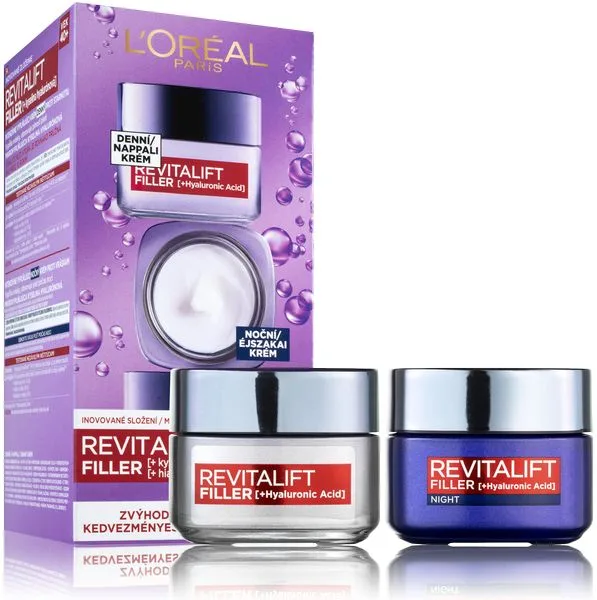 L'Oréal Paris Dárková sada vyplňující pleťové péče Revitalift Filler Duopack