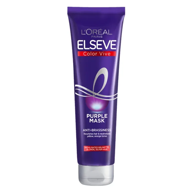 L'ORÉAL Paris Elseve Maska Color Vive Maska na vlasy Purple 150 ml