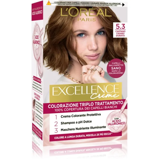 L’Oréal Paris Excellence Creme barva na vlasy odstín 5.3 Castano Chiaro Dorato 1 ks