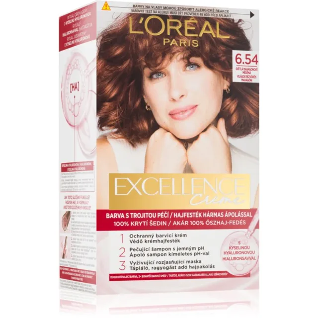 L’Oréal Paris Excellence Creme barva na vlasy odstín 6.54 1 ks
