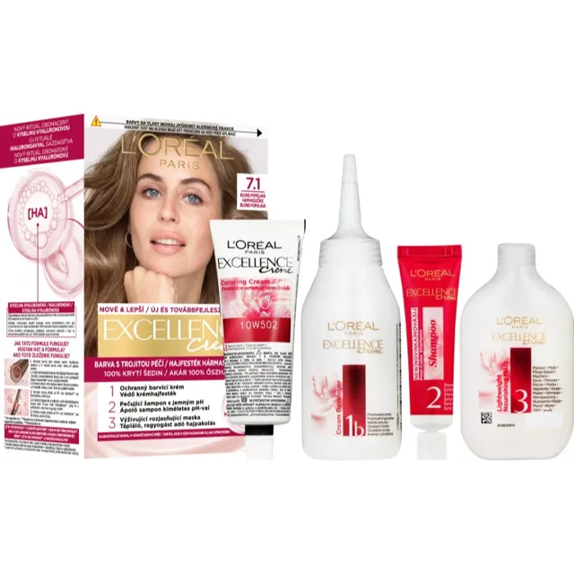 L’Oréal Paris Excellence Creme barva na vlasy odstín 7.1 1 ks