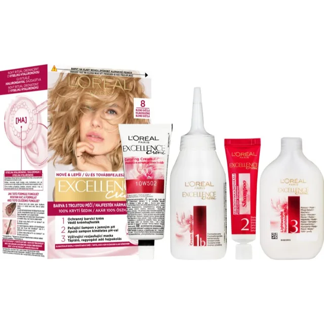 L’Oréal Paris Excellence Creme barva na vlasy odstín 8 1 ks