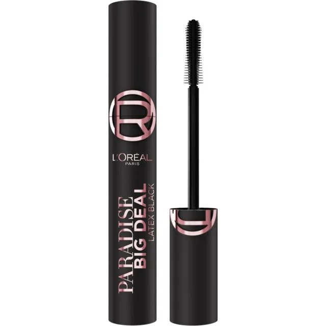 L’Oréal Paris Lash Paradise Big Deal objemová a prodlužující řasenka odstín Latex Black 9.9 ml