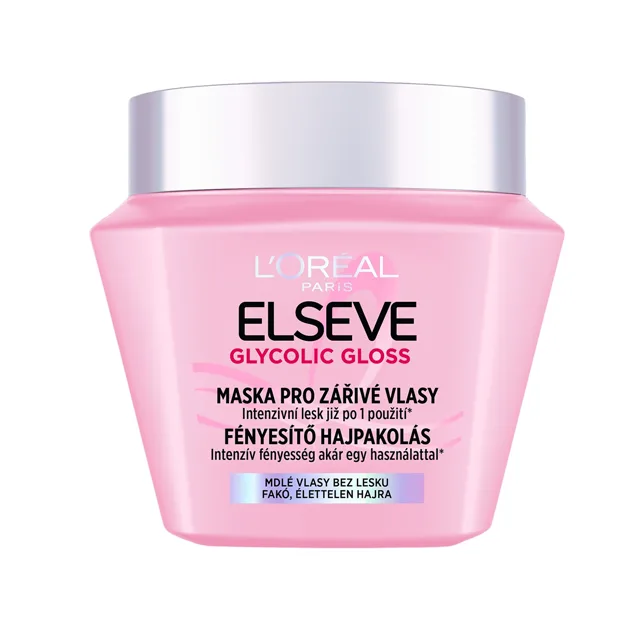 L'Oréal Paris Maska pro zářivé vlasy Glycolic Gloss Mask 300 ml