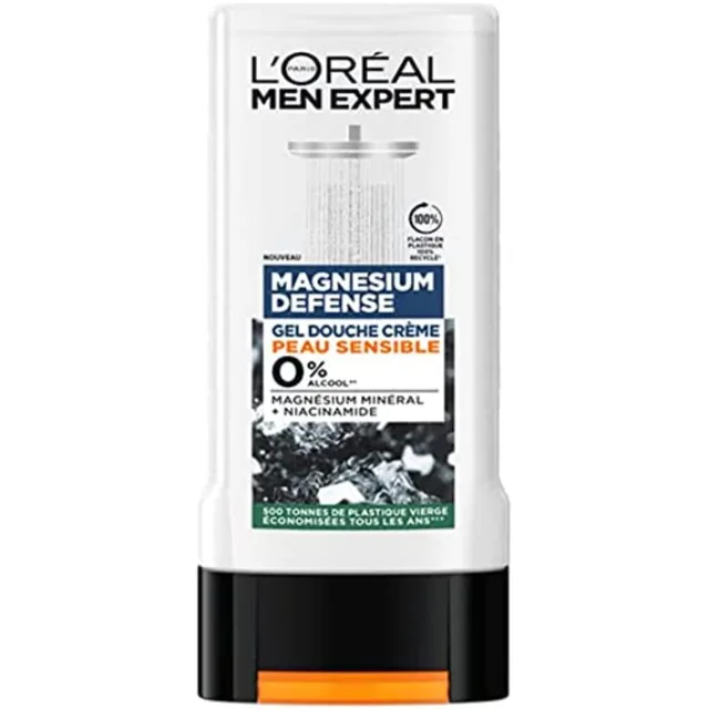 L'Oréal Paris Men Expert Magnesium Defense sprchový gel pro citlivou pokožku, 300 ml