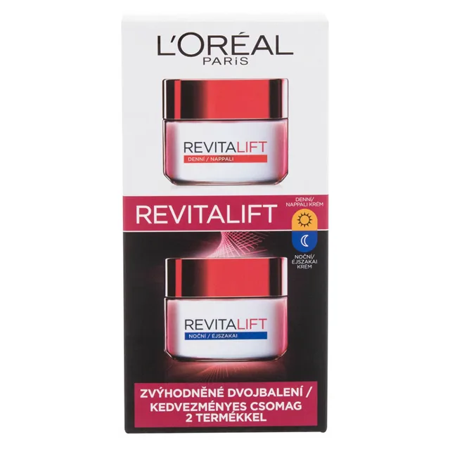 L´ORÉAL Paris Revitalift Duopack Denní krém + noční krém 2 x 50 ml