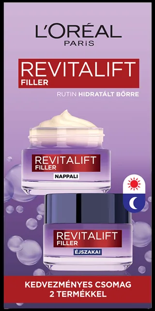 L'Oréal Paris Revitalift Filler dvojbalení denní a noční krém, 100ml