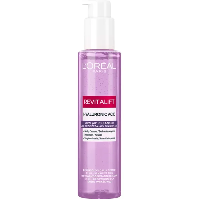 L’Oréal Paris Revitalift Filler mycí gel na obličej s kyselinou hyaluronovou 150 ml