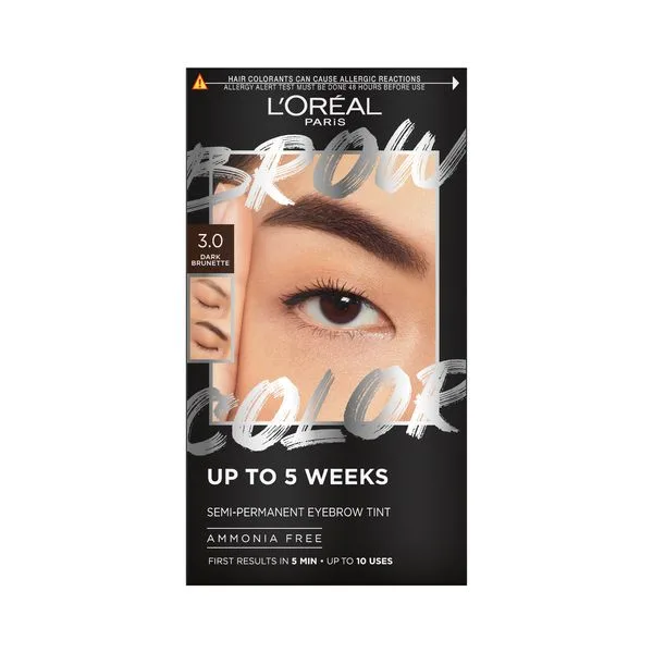 L'Oréal Paris Semi-permanentní barva na obočí Brow Color Semi-Permanent Eyebrow Tint 30 ml 3.0 Dark Brunette