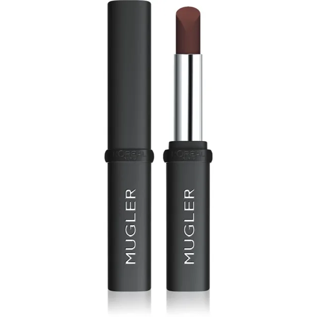 L’Oréal Paris x Mugler polomatná rtěnka s hydratačním účinkem odstín 03 Nude 1.8 g