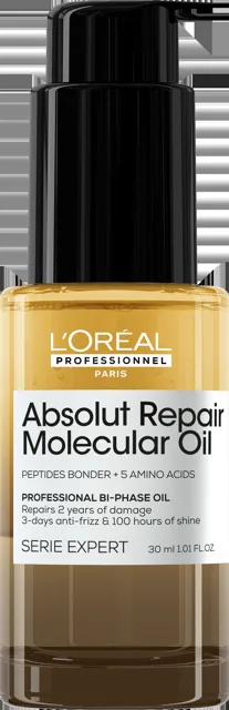 L'Oréal Professionnel Dvoufázový olej pro poškozené vlasy Absolut Repair Molecular (Bi-Phase Oil) 30 ml