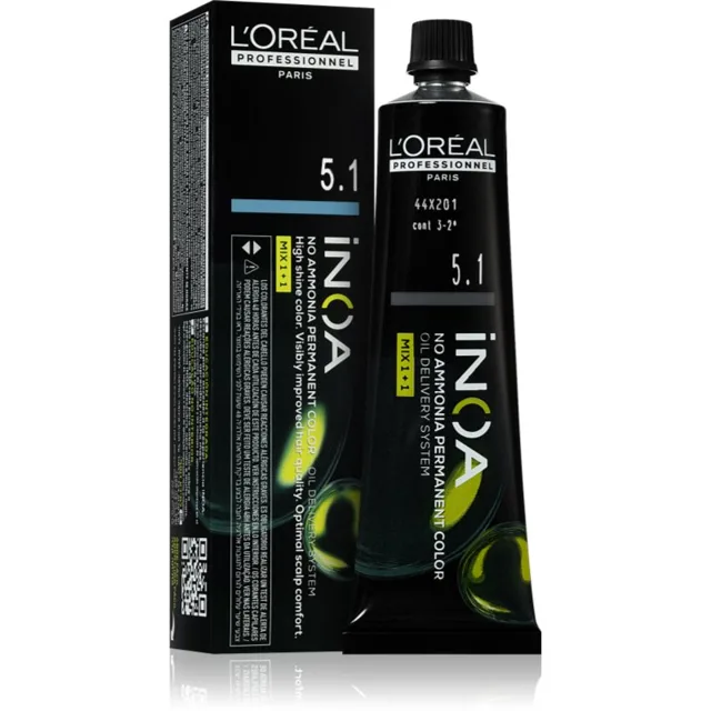 L’Oréal Professionnel Inoa permanentní barva na vlasy bez amoniaku odstín 5.1 60 ml