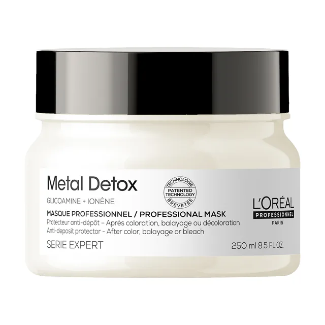 L'Oréal Professionnel Maska pro barvené a poškozené vlasy, pro lesk vlasů, déletrvající barvu, bohatá textura Serie Expert Metal Detox (Professional Mask) 250 ml