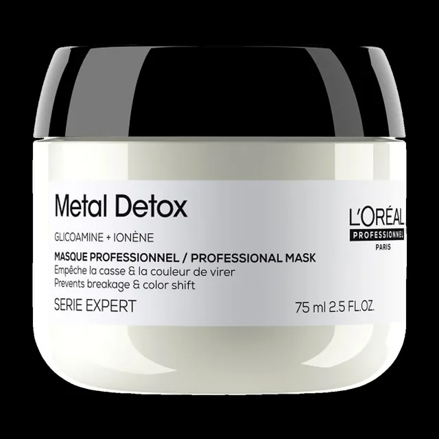 L'Oréal Professionnel Maska pro barvené a poškozené vlasy, pro lesk vlasů, déletrvající barvu, bohatá textura Serie Expert Metal Detox (Professional Mask) 75 ml