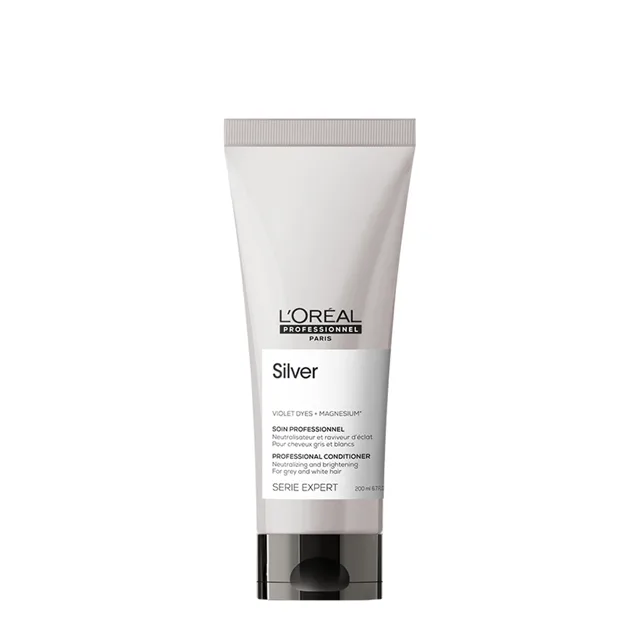 L'Oréal Professionnel Péče na neutralizaci nežádoucích odstínů šedivých a bílých vlasů Serie Expert (Silver Neutralising Cream) 200 ml