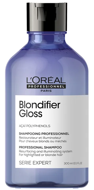L'Oréal Professionnel Regenerační a rozjasňující šampon pro blond vlasy Série Expert Blondifier (Gloss Shampoo) 300 ml