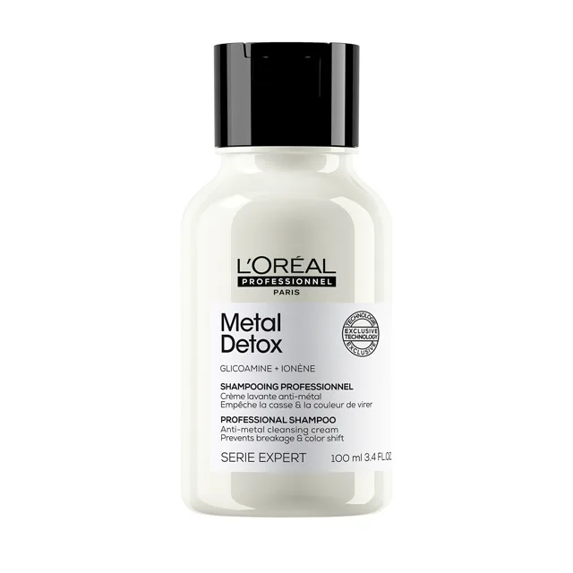 L'Oréal Professionnel Šampon pro barvené a poškozené vlasy, pro lesk vlasů, déletrvající barvu, bohatá textura Serie Expert Metal Detox (Professional Shampoo) 100 ml