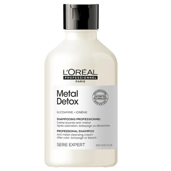 L'Oréal Professionnel Šampon pro barvené a poškozené vlasy, pro lesk vlasů, déletrvající barvu, bohatá textura Serie Expert Metal Detox (Professional Shampoo) 300 ml
