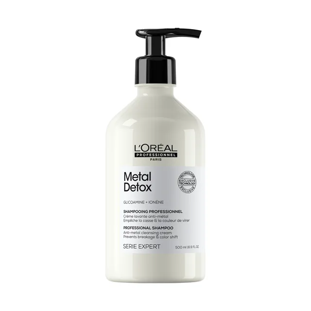 L'Oréal Professionnel Šampon pro barvené a poškozené vlasy, pro lesk vlasů, déletrvající barvu, bohatá textura Serie Expert Metal Detox (Professional Shampoo) 500 ml
