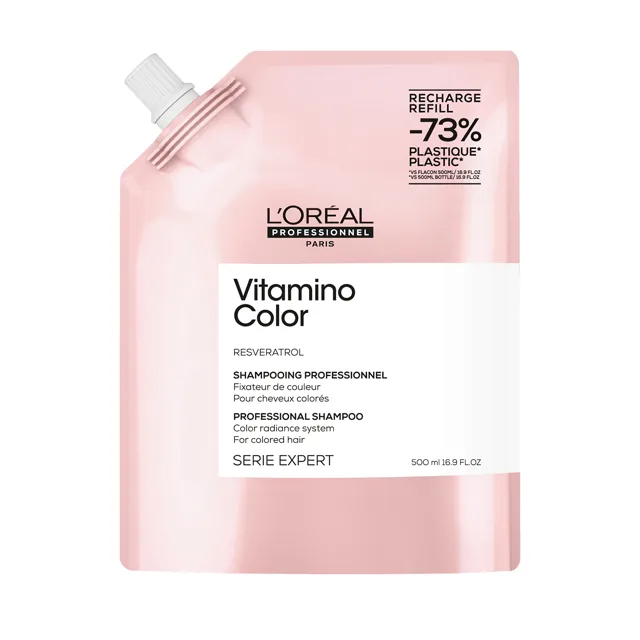 L'Oréal Professionnel Šampon pro barvené vlasy Série Expert Resveratrol Vitamino Color (Shampoo) 500 ml - náhradní náplň