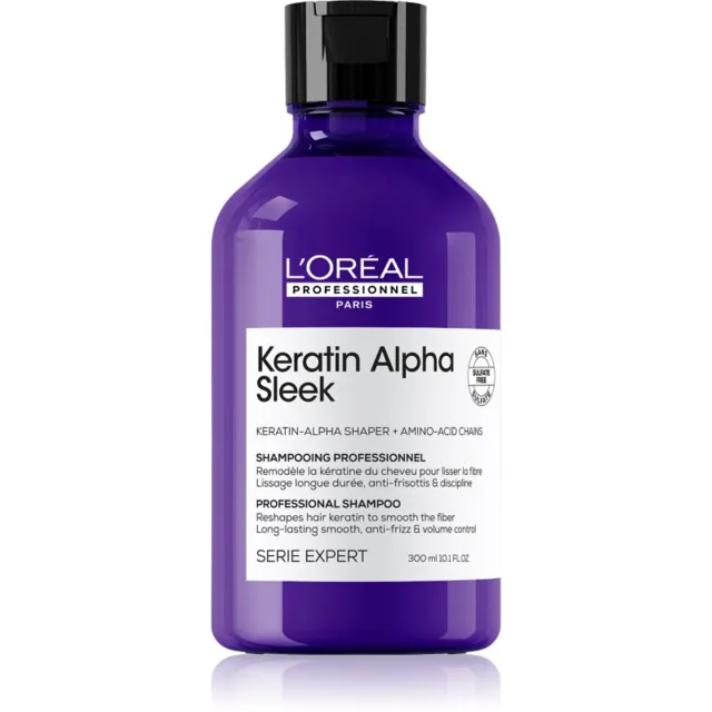 L’Oréal Professionnel Serie Expert Keratin Alpha Sleek šampon pro hladký vzhled vlasů 300 ml