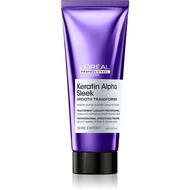 L’Oréal Professionnel Serie Expert Keratin Alpha Sleek vlasová kúra pro hladký vzhled vlasů 200 ml