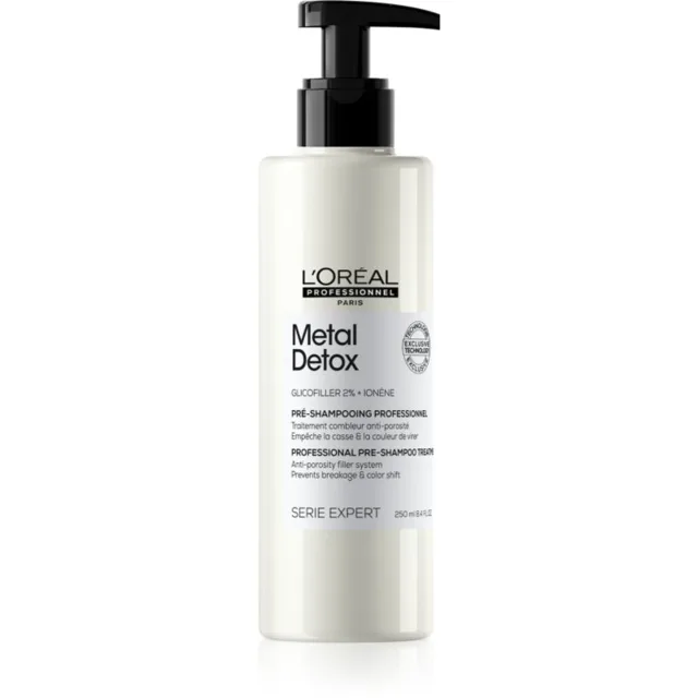 L’Oréal Professionnel Serie Expert Metal Detox předšamponová péče pro barvené a poškozené vlasy 250 ml