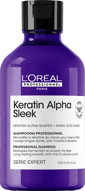 L'Oréal Professionnel Uhlazující šampon Keratin Alpha Sleek Shampoo 300 ml