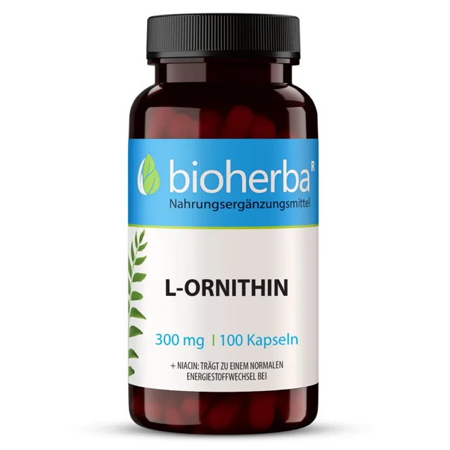 L-ornitin 300 mg – 100 kapslí – Bioherba