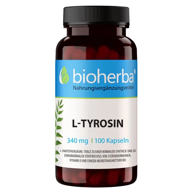 L-Tyrozin 340 mg – 100 kapslí – Bioherba
