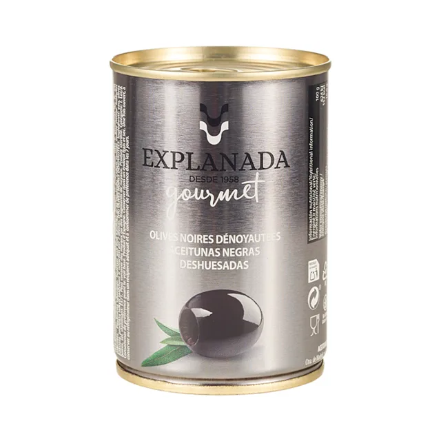 LA EXPLANADA Gourmet černé olivy bez pecky 280 g