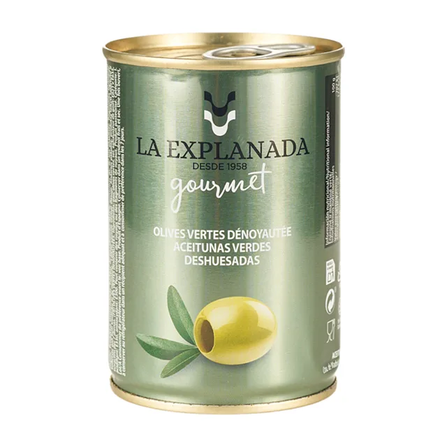 LA EXPLANADA Gourmet zelené olivy bez pecky 280 g