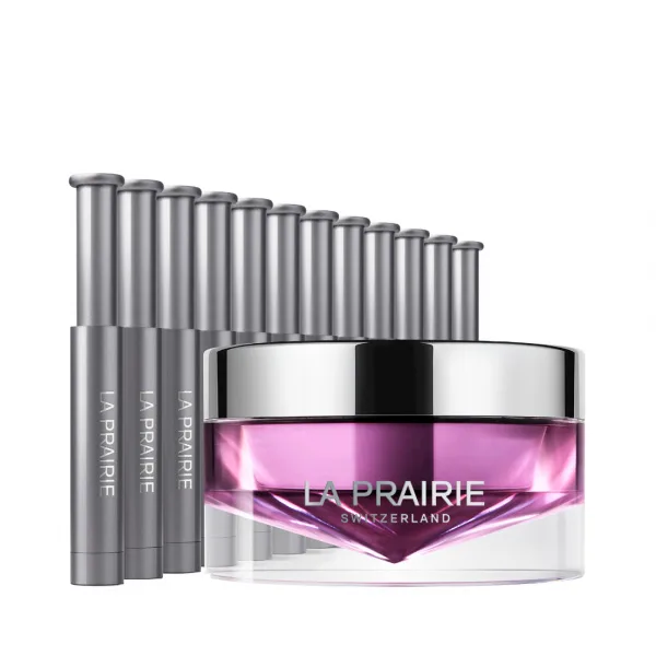 La Prairie Platinum Rare Haute-Rejuvenation Mask dvoufázová noční péče pro obnovu pleťových buněk 20 ml + 12 x 0,7 ml
