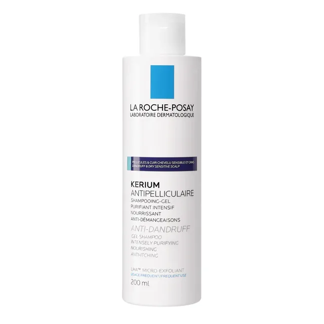 La Roche Posay Kerium gelový šampon na mastné lupy 200 ml