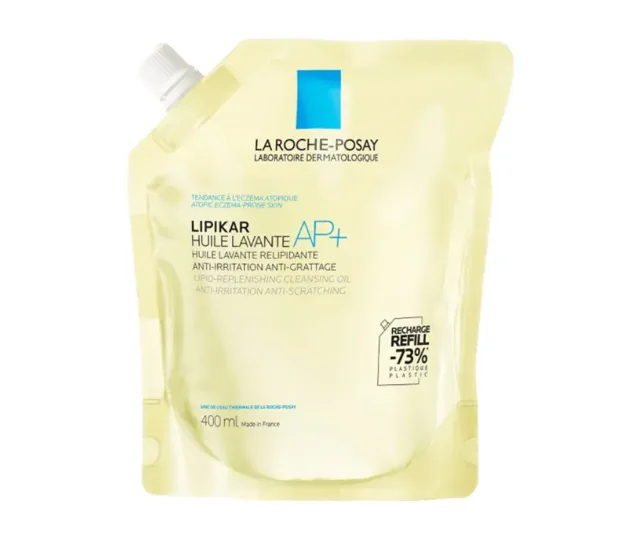La Roche-Posay Lipikar Huile AP+ zvláčňující relipidační mycí olej proti podráždění náhradní náplň 400 ml