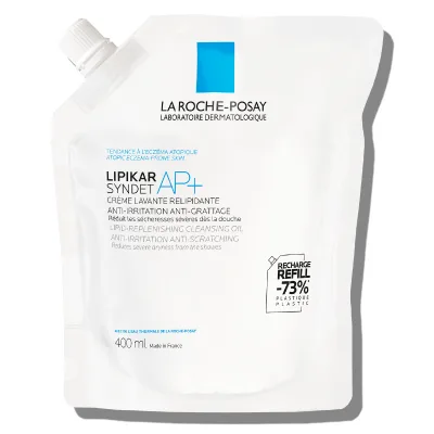 La Roche Posay Lipikar Syndet AP+ krémový sprchový gel proti podráždění náplň 400 ml