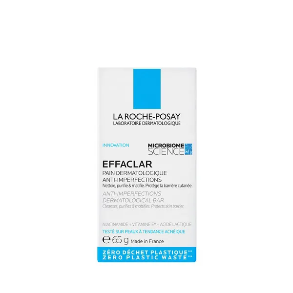 La Roche Posay Tuhé mýdlo Effaclar (Anti-Imperfections Dermatological Bar) 65 g