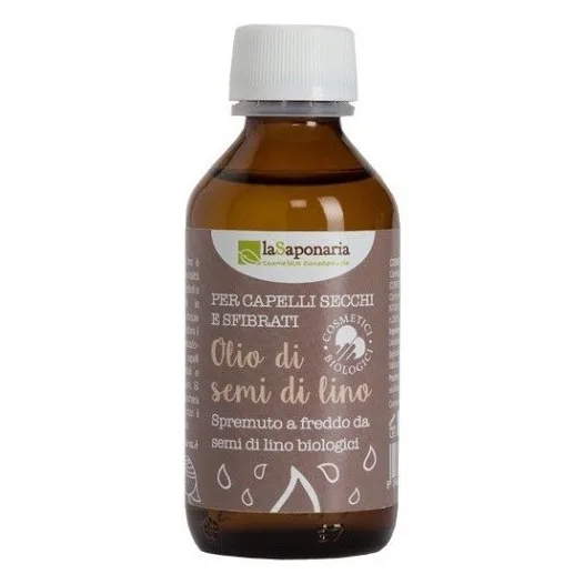 LA SAPONARIA Lněný vlasový olej za studena lisovaný BIO 100 ml