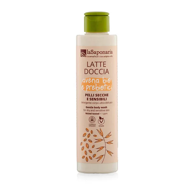 LA SAPONARIA Sprchové mléko s BIO ovsem a prebiotiky 200 ml
