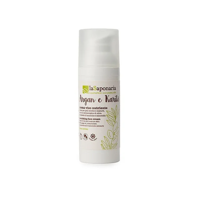 LA SAPONARIA Vyživující krém s arganovým olejem BIO 50 ml
