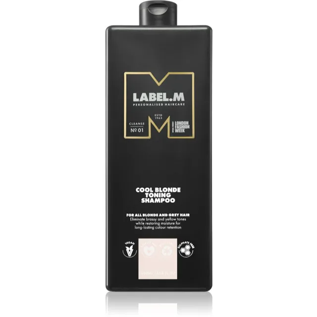 label.m Cool Blonde Toning Shampoo šampon neutralizující žluté tóny 1000 ml