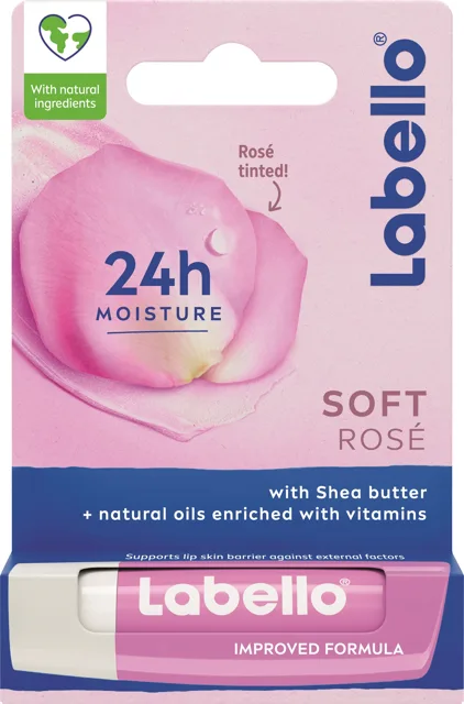 Labello Balzám na rty Soft Rosé Caring Lip Balm 4,8 g