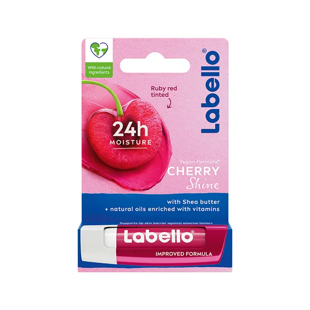 LABELLO Cherry Shine Tónovací balzám na rty 4,8 g